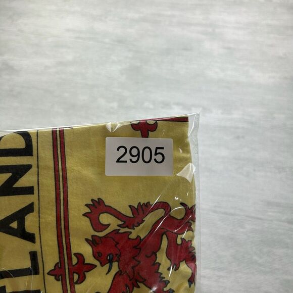 Vintage Scotland Shirt Adult Large Yellow Flag Royal Banner Lion Rampant - Picture 6 of 6